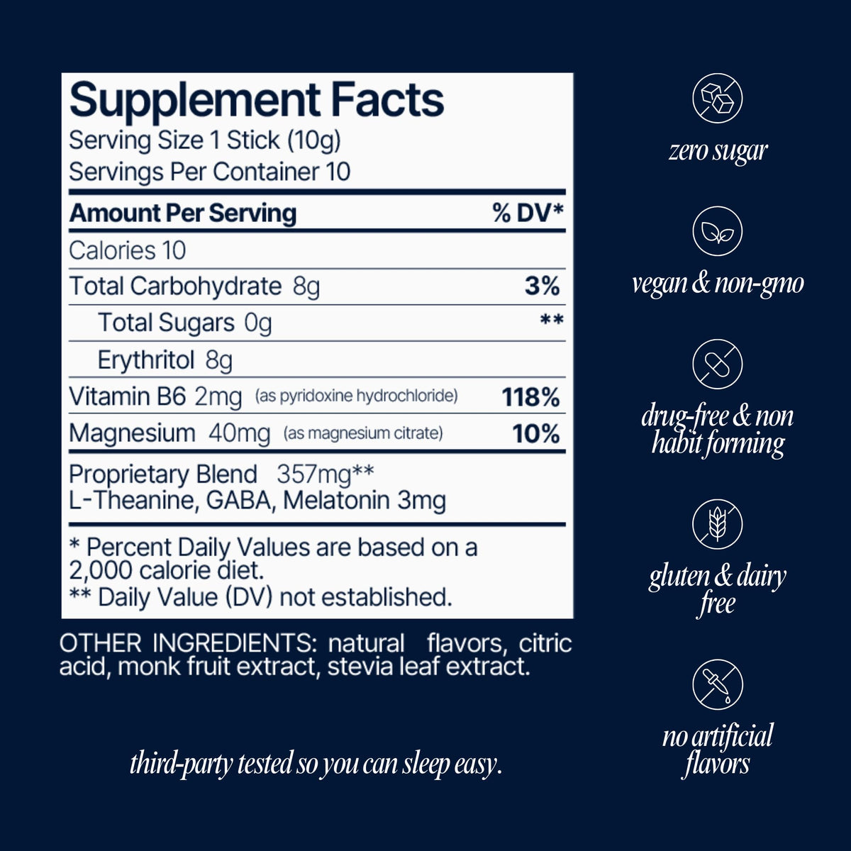 Som Sleep, Restful Sleep Powder Drink Mix w/Melatonin, Magnesium