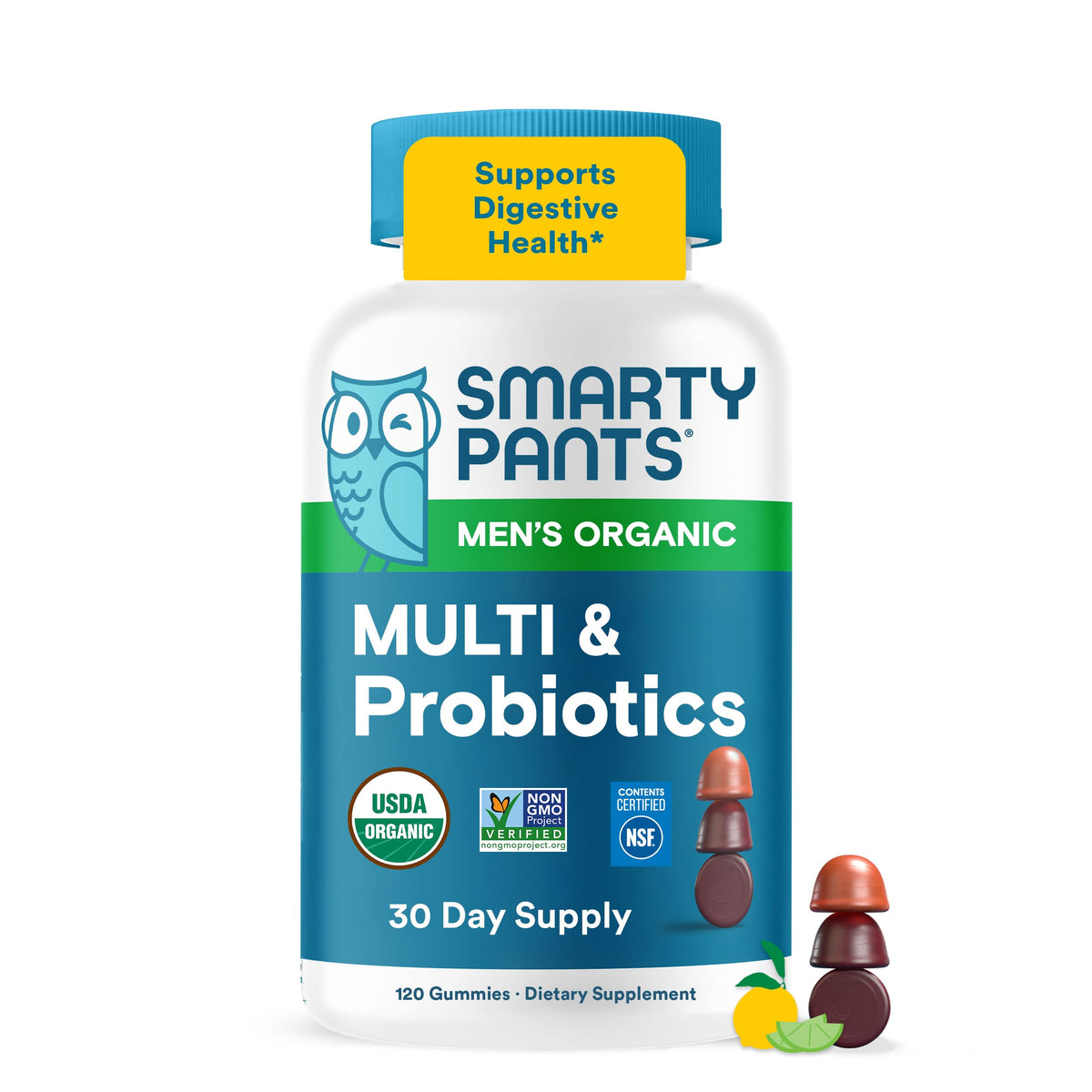 SmartyPants Organic Men's Multivitamin Gummies - 120 Gummies