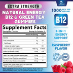 Nature's Nutrition Energy Gummies Vitamin B12 1000mcg Per Serving