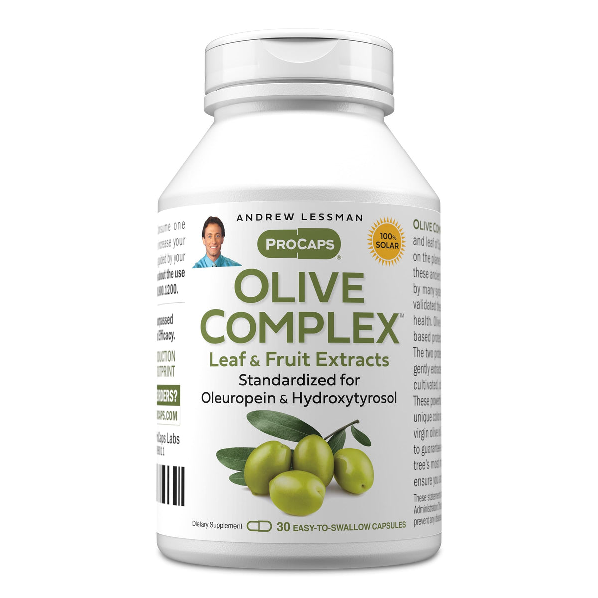 ANDREW LESSMAN Olive Complex - Capsules - Leaf and Fruit Extracts.