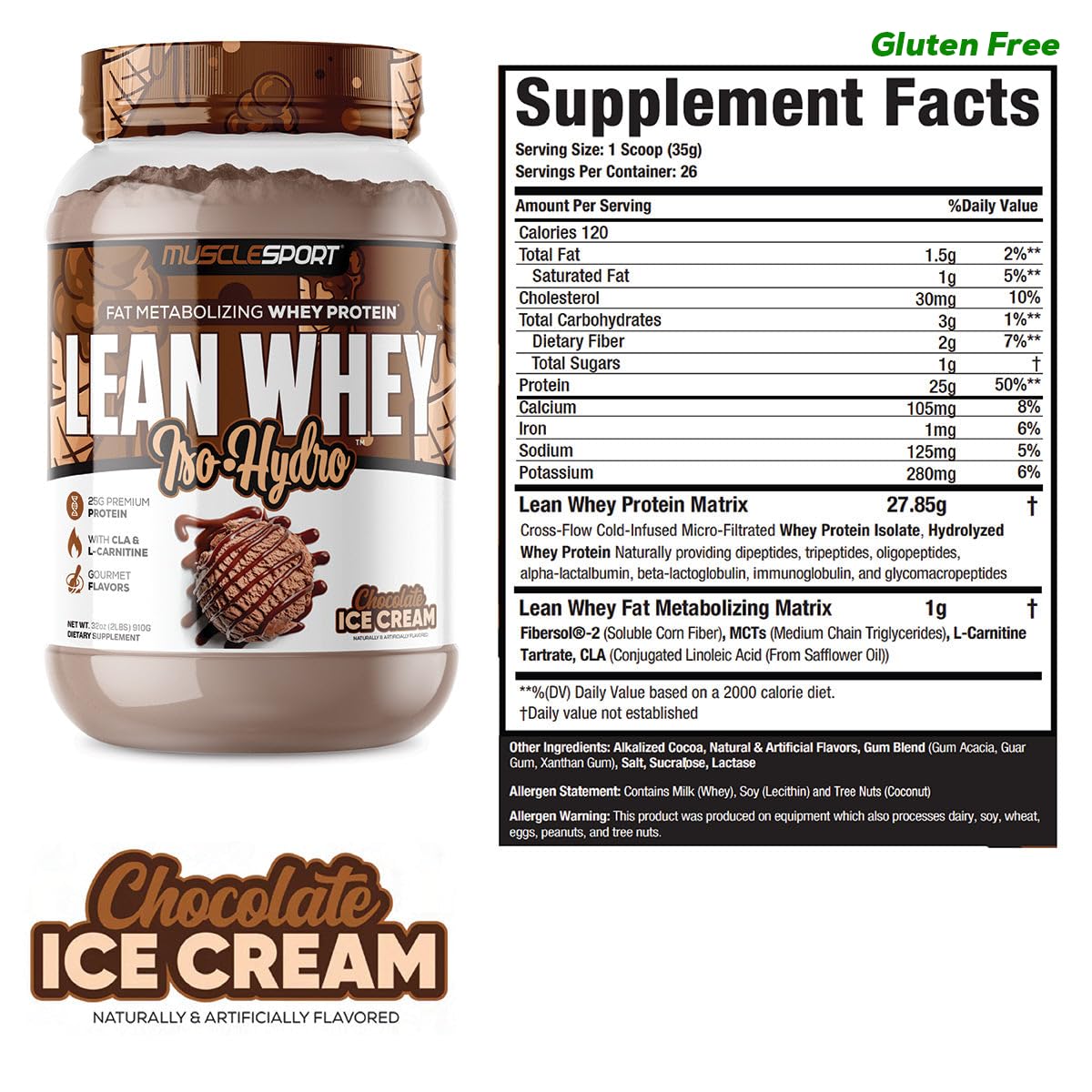 Musclesport Lean Whey Revolution™ Protein Powder - Whey Protein