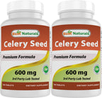 Best Naturals Celery Seed 600 mg - 360 Tablets
