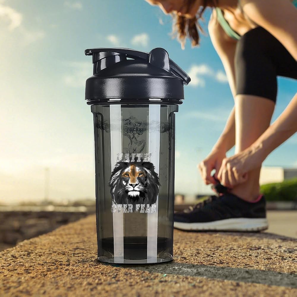 generic Shaker Cup,Fashion Theme Pattern Shaker Bottle Leak-proof