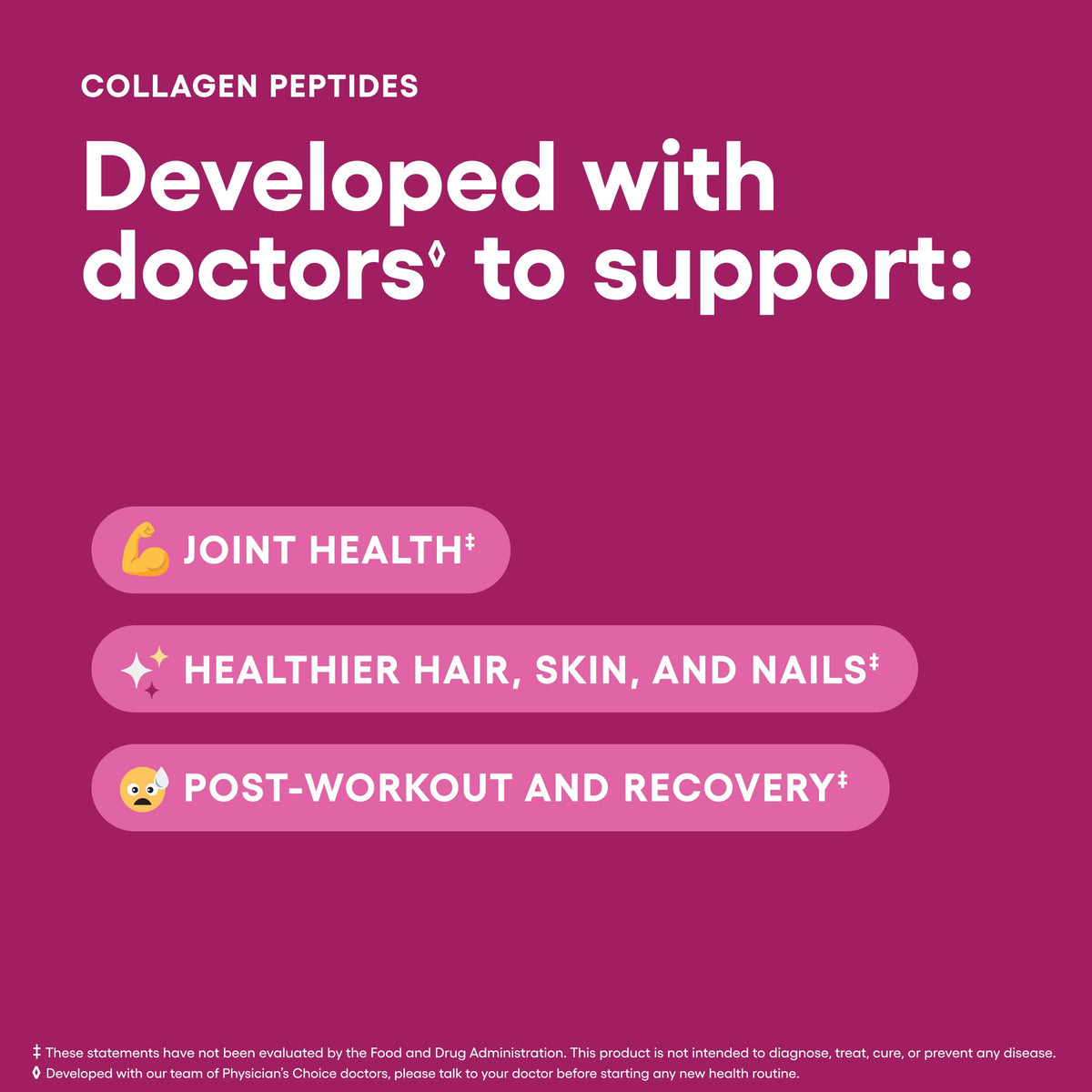 Physician's CHOICE Collagen Peptides Protein Powder Grass Fed - 35 Servings - image 3