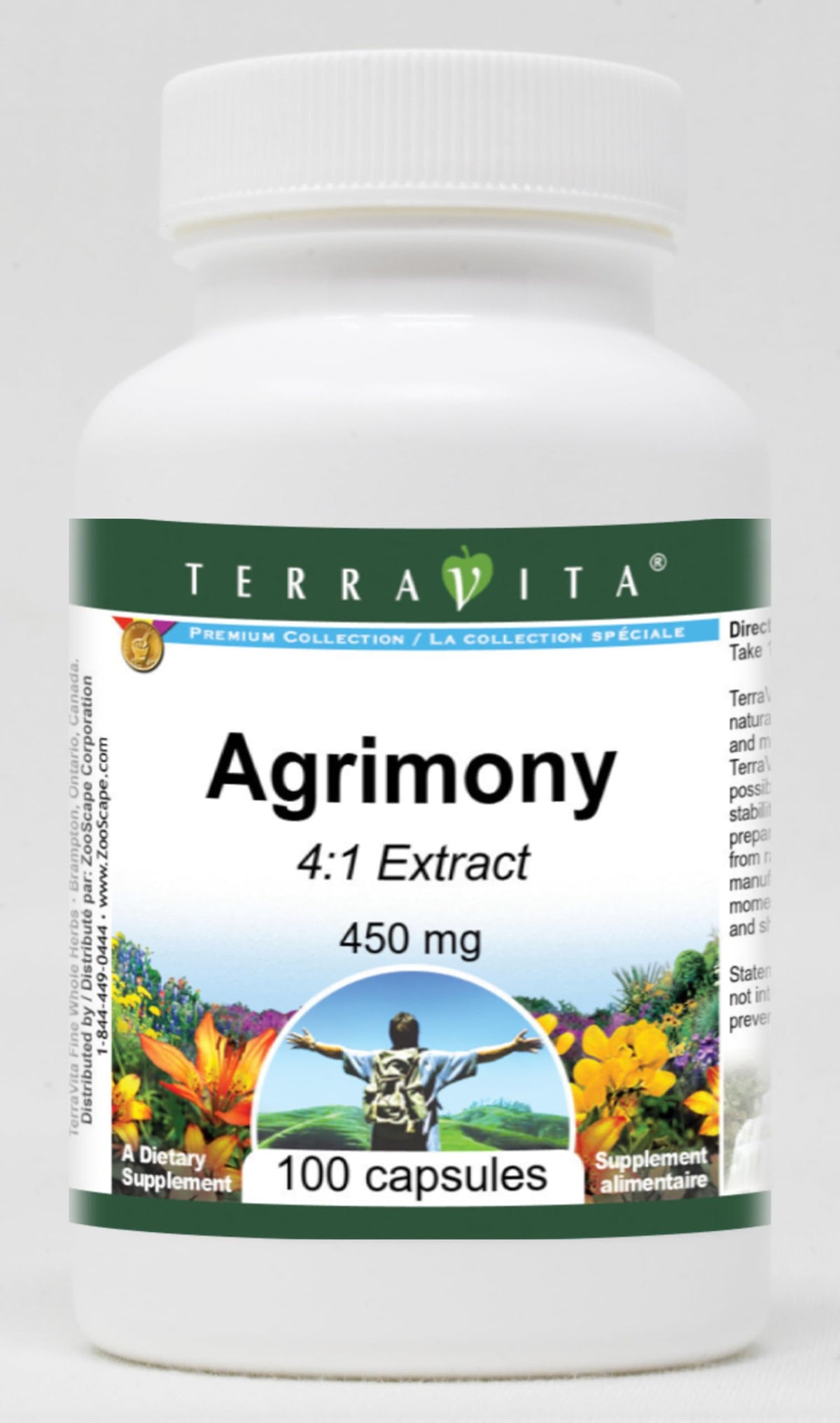 Terravita Agrimony 4:1 Extract 450 mg - 300 Capsules