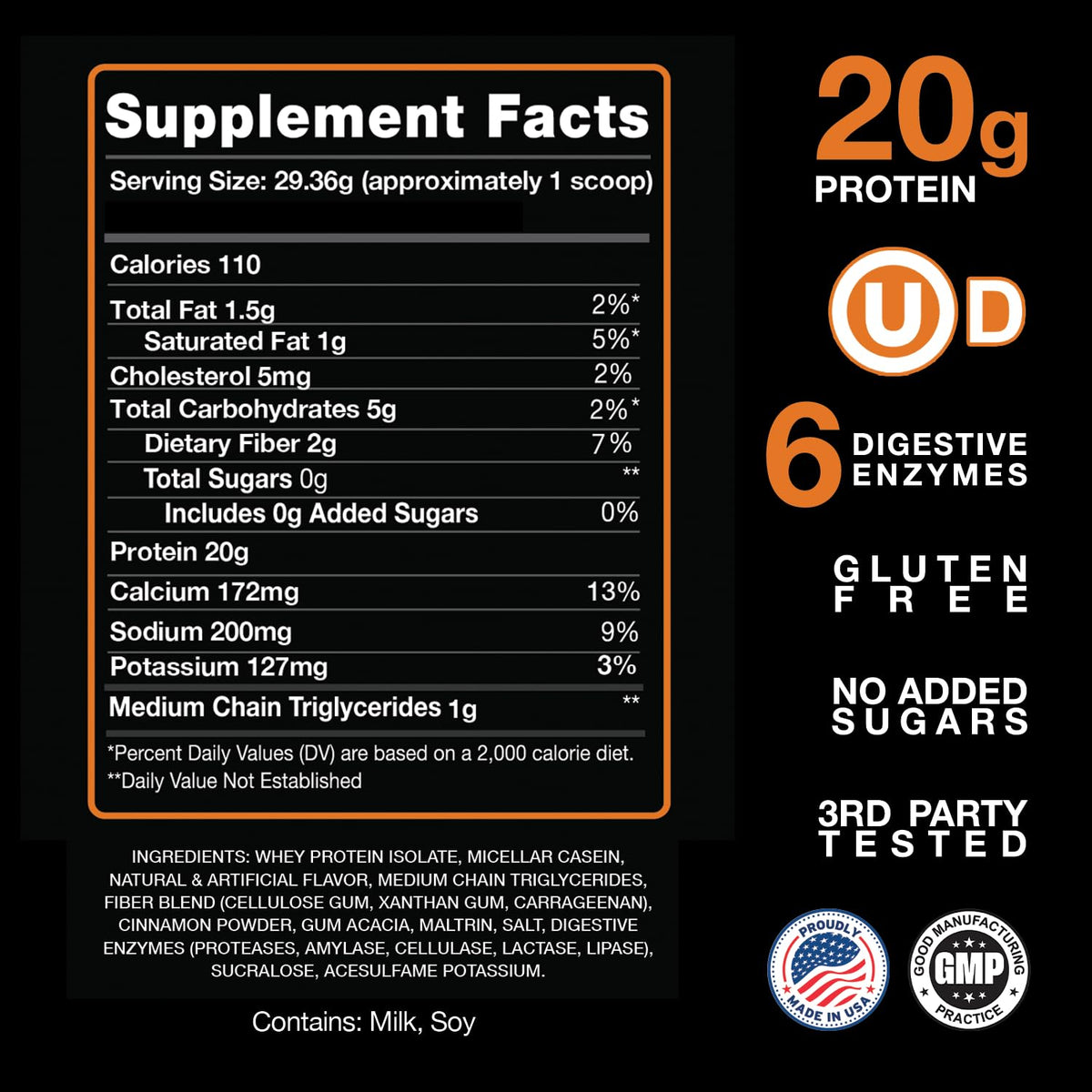 Devotion Nutrition Sinful Cinnamon Protein Powder - 2lb - image 3