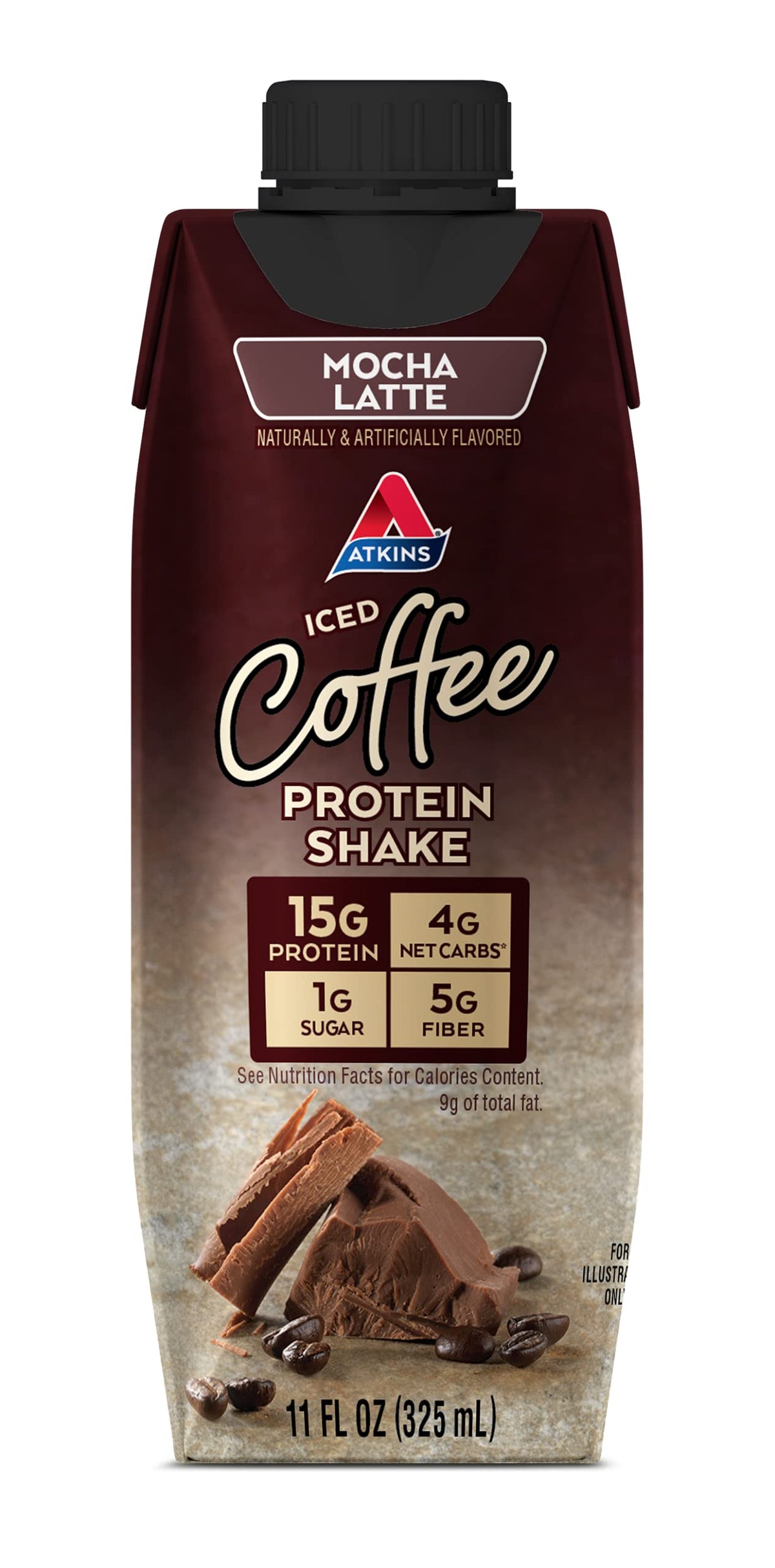 Atkins Mocha Latte Protein-Rich Shake, Keto Friendly - 15 Count - image 2