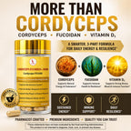 L & L Supplement Cordyceps FD1000 with Fucoidan & Vitamin D - 60 Capsules - image 2