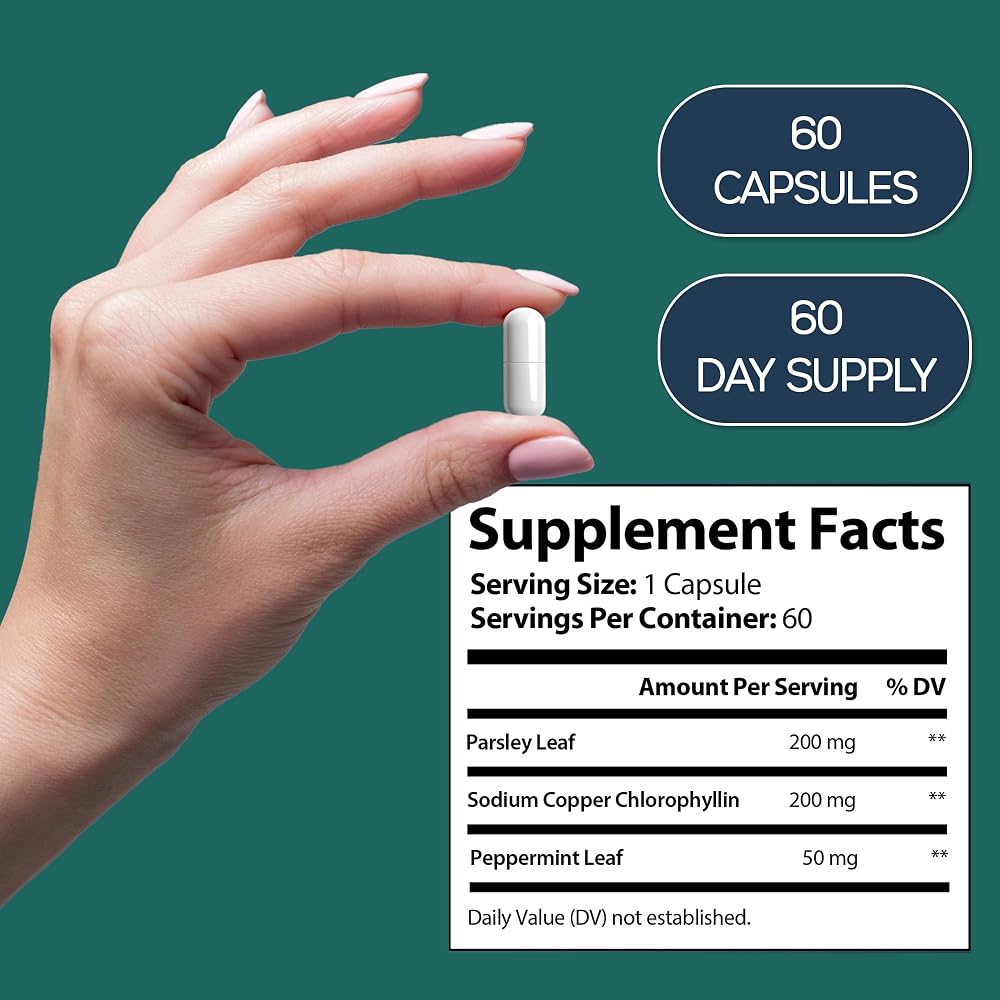 HARMONIFY Chlorophyll Capsules 450mg - 120 Capsules - image 5