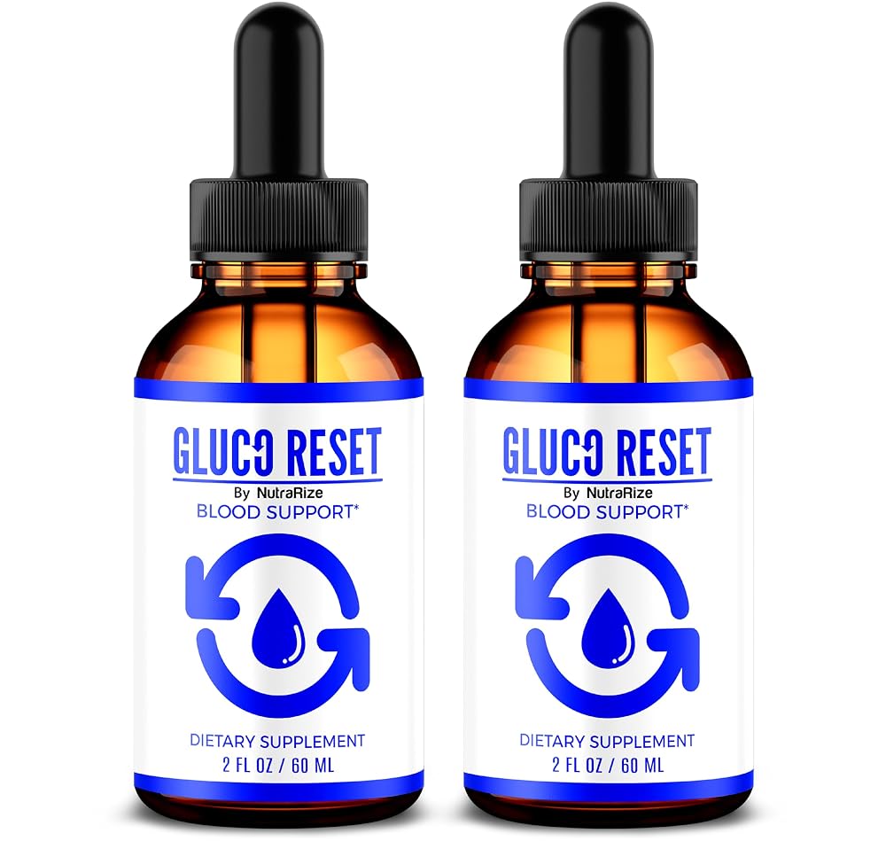 NutraRize Gluco Reset Drops Liquid Formula - 2 Pack