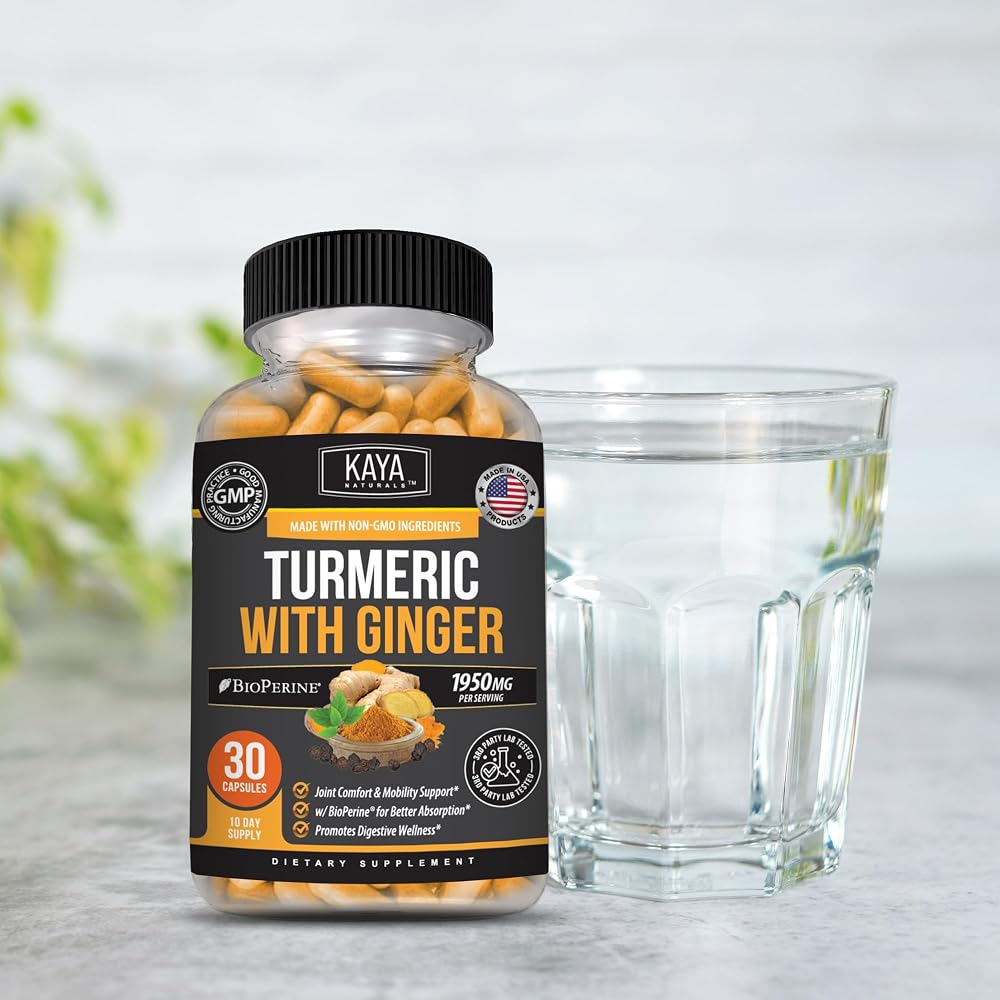 Kaya Naturals Turmeric Curcumin Supplement with Ginger & Bioperine - image 7