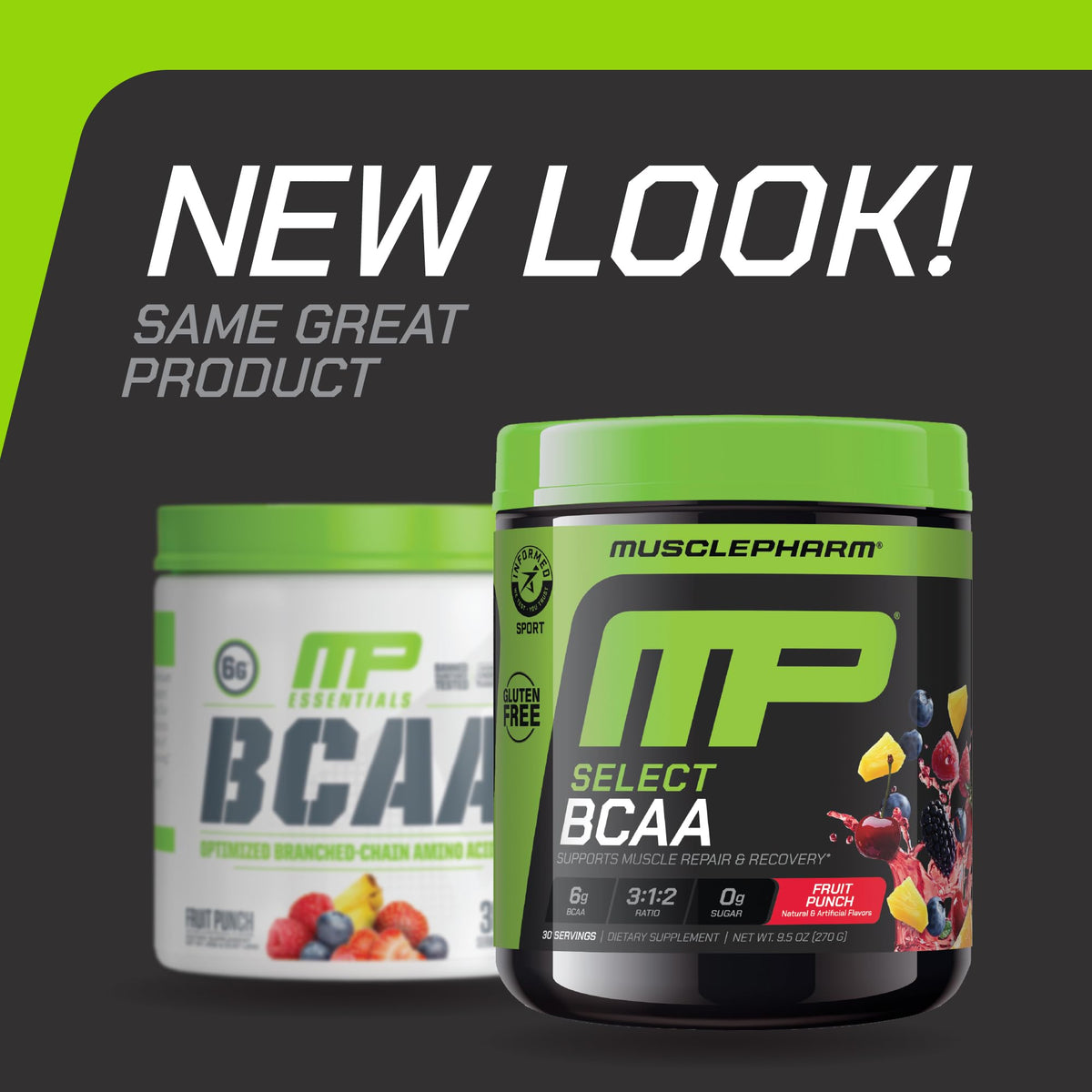 Muscle Pharm Select BCAA Powder Fruit Punch - 30 Servings - image 2