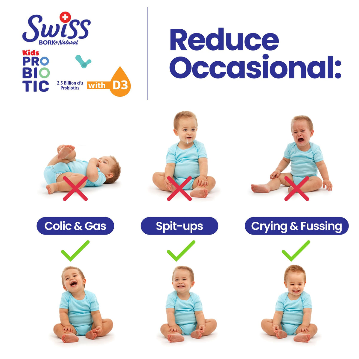 Swiss Bork Baby Probiotic Drops with Vitamin D3 - 10ML - image 3