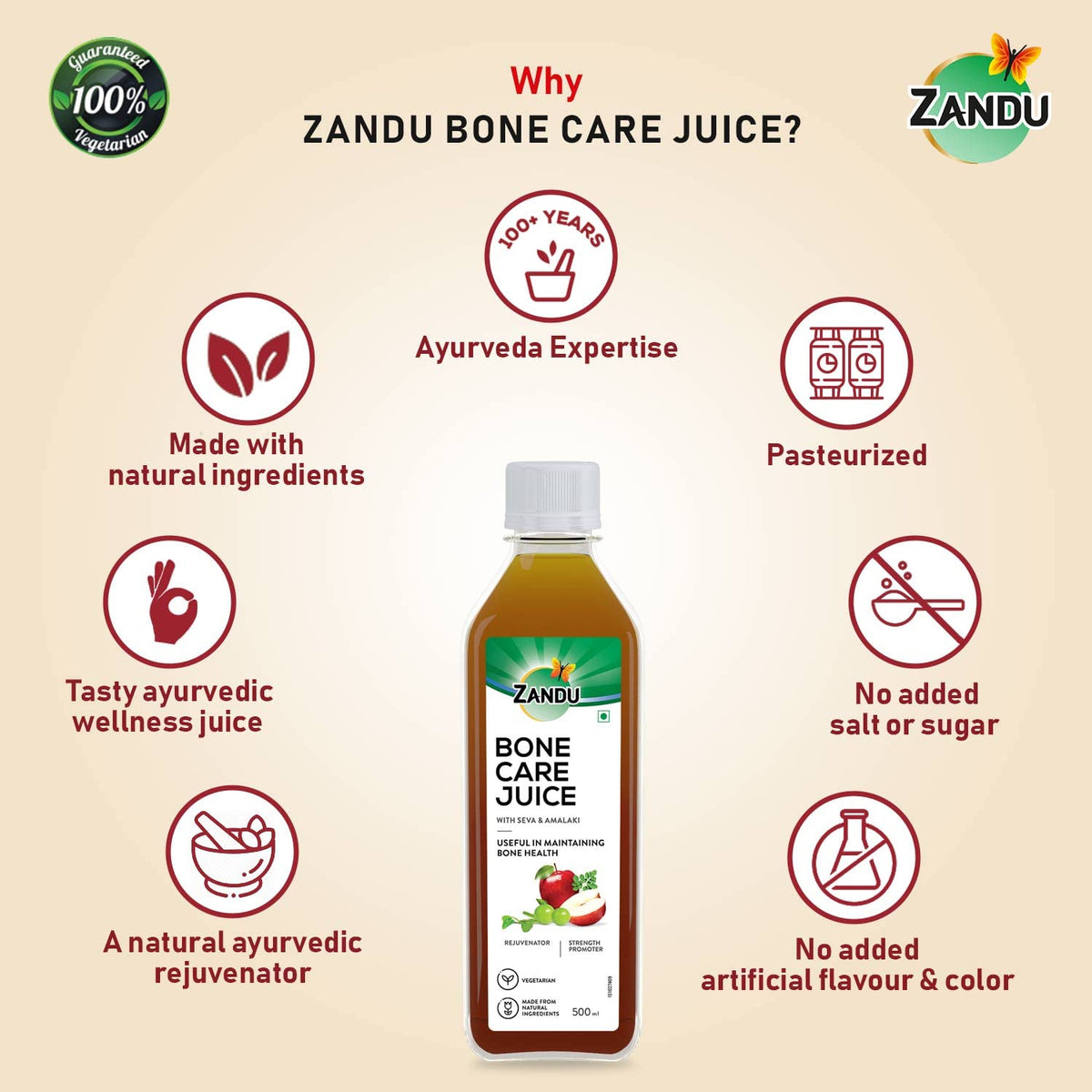 Zandu Bone Care Juice Wellness Drink - 500 ml - image 5