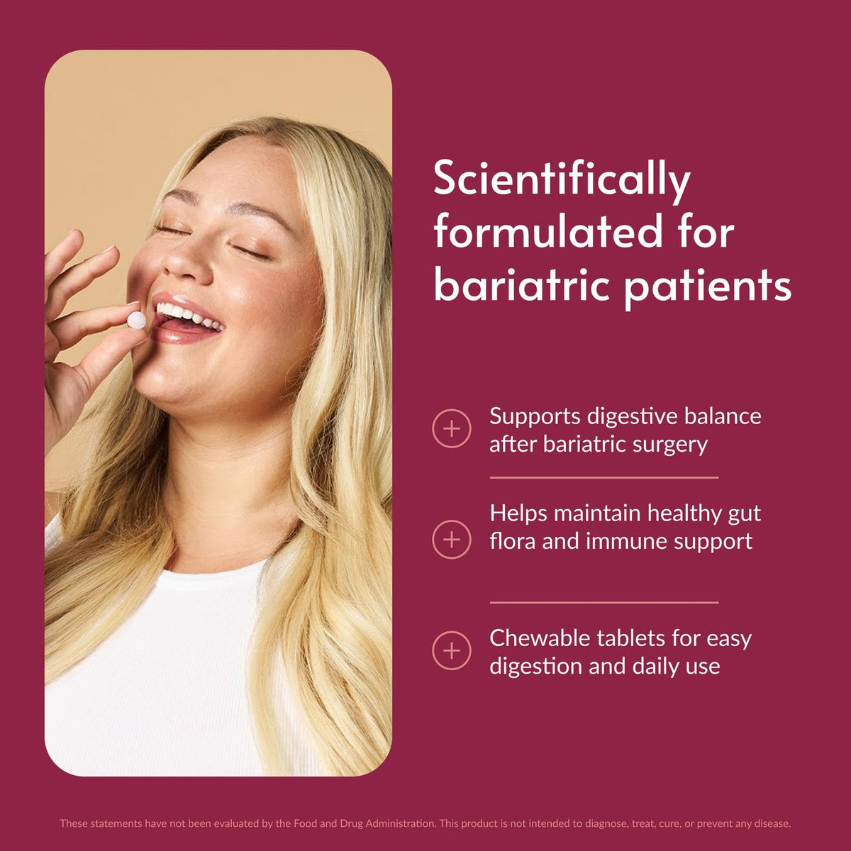 Bariatric Advantage FloraVantage Probiotic Chewable - 90 Tablets - image 2