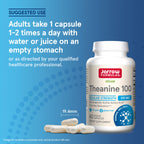 Jarrow Formulas Theanine 100 mg Relaxation Support - 60 Vegetarian Capsules - image 7