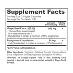 NusaPure Grape Seed Extract 800mg Vegan - 200 Vegetarian Capsules - image 4