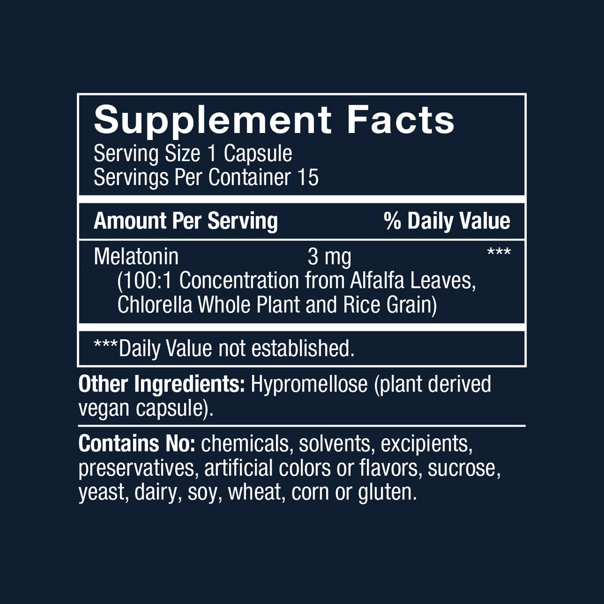 Herbatonin® 3mg Plant-Based Melatonin Sleep Supplement