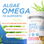 selfevolve Algae Omega 3 1500mg Vegan Softgels - 90 Count - image 2