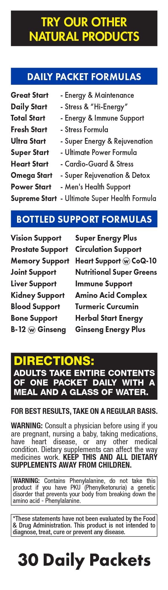 Fresh Start Super Start All-in-One Daily Vitamin Pack - 30 Packets - image 3