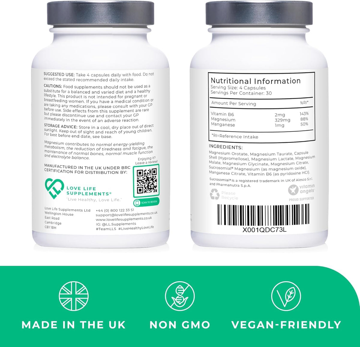 Love Life Supplements Magnesium Seven 7 Forms - 120 Capsules - image 2