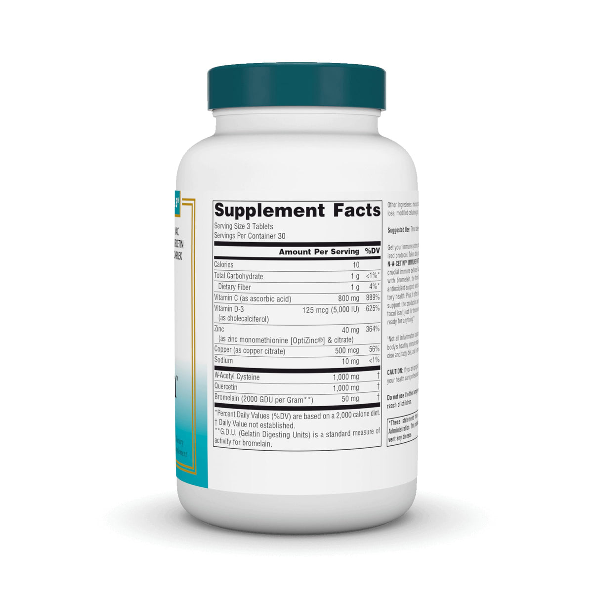 Source Naturals Wellness N-A-Cetin Immune Protocol - 90 Tablets - image 2
