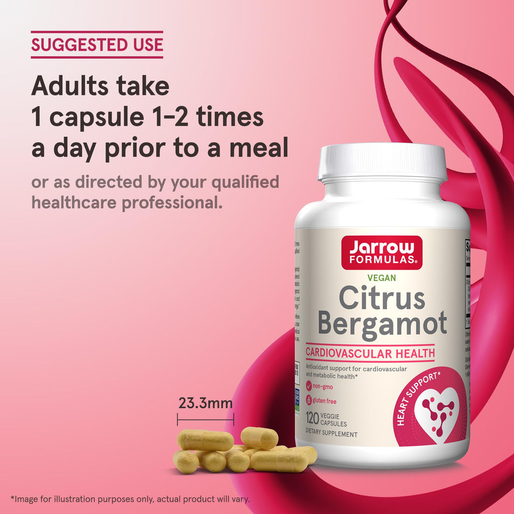 Jarrow Formulas Citrus Bergamot 500 mg - 120 Vegetarian Capsules - image 7