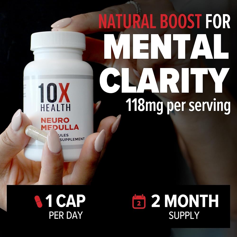 10X Health Neuro Medulla Brain Supplement for Memory and Focus - 60 Capsules - image 6