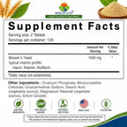 Brieofood Brewers Yeast 1000 mg - 240 Tablets - image 3