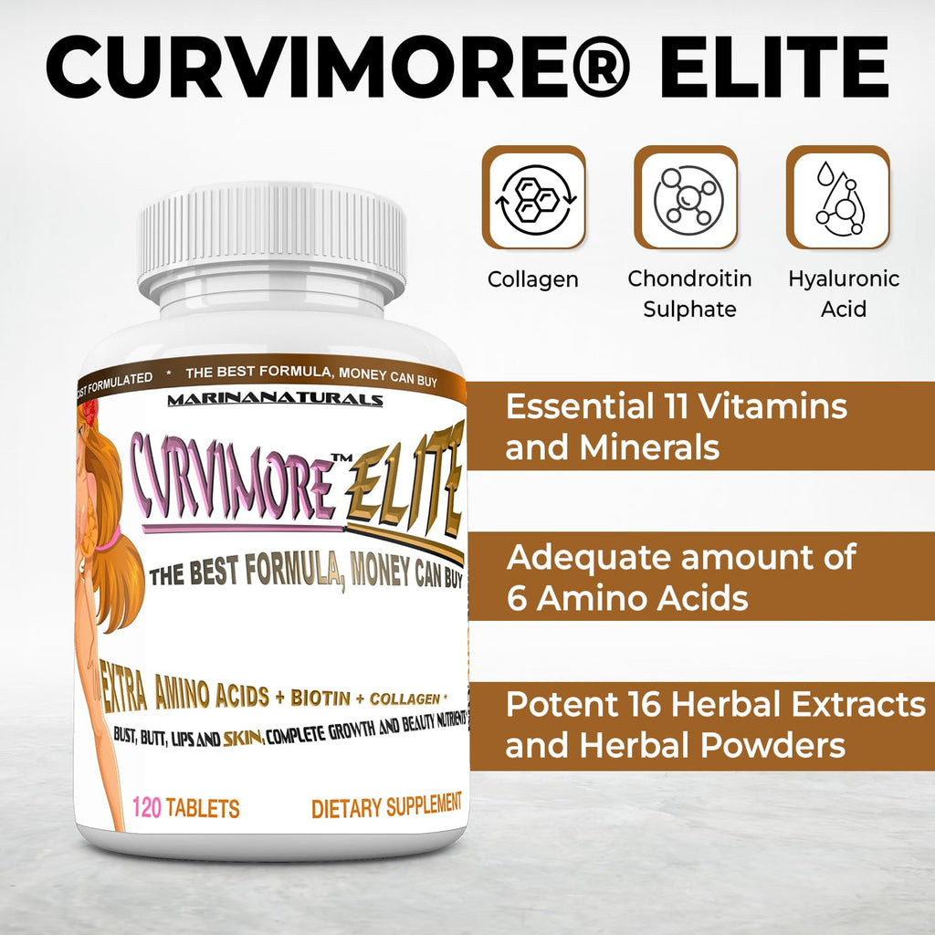 MARINANATURALS CURVIMORE Elite Natural Enhancement - 120 Tablets - image 3