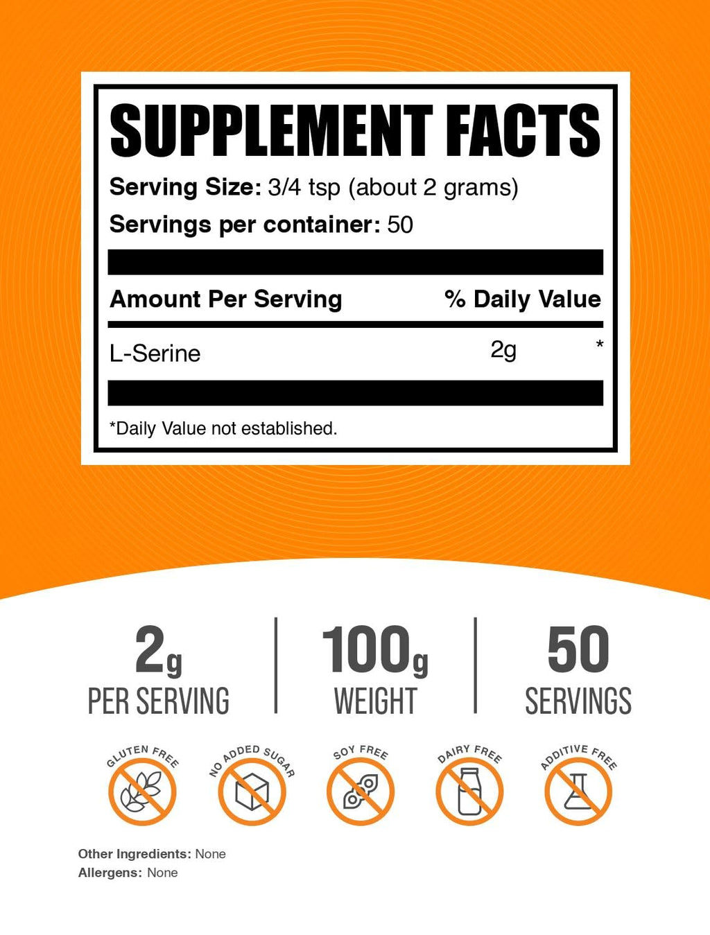 BulkSupplements.com L-Serine Powder Supplement