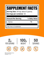 BulkSupplements.com L-Serine Powder Supplement