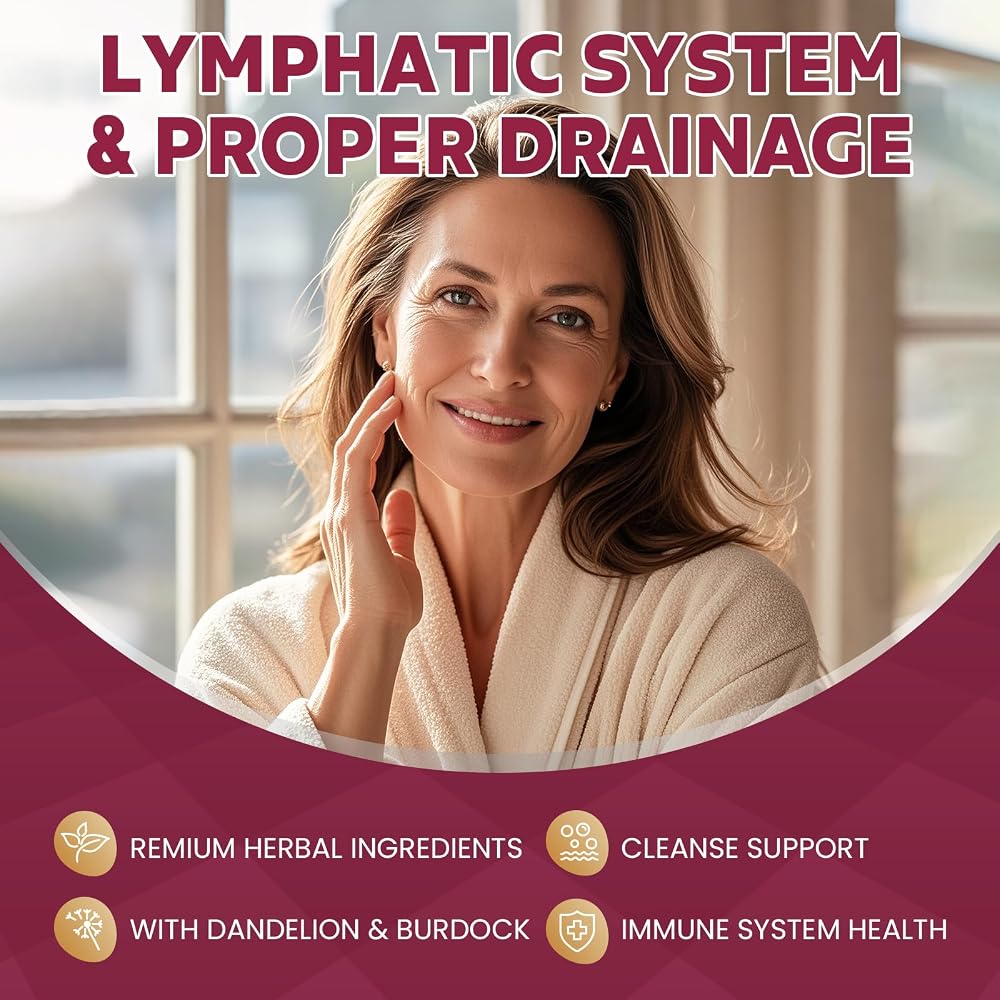 MEGNETA Lymphatic Drainage Supplement - 100 Capsules - image 2