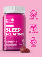 PINK Melatonin Gummies 10mg for Sleep - 70 Count - image 5