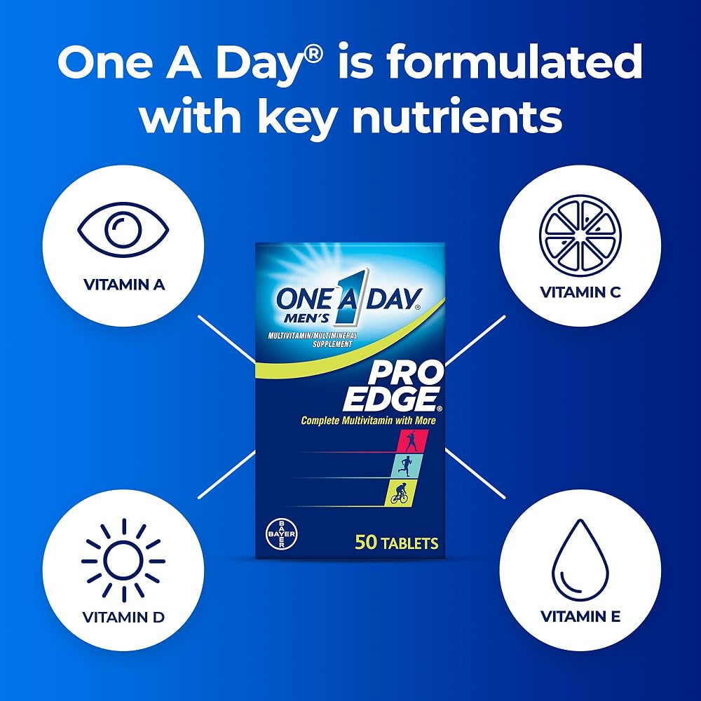 One A Day Men's Pro Edge Multivitamin - 50 Tablets - image 2