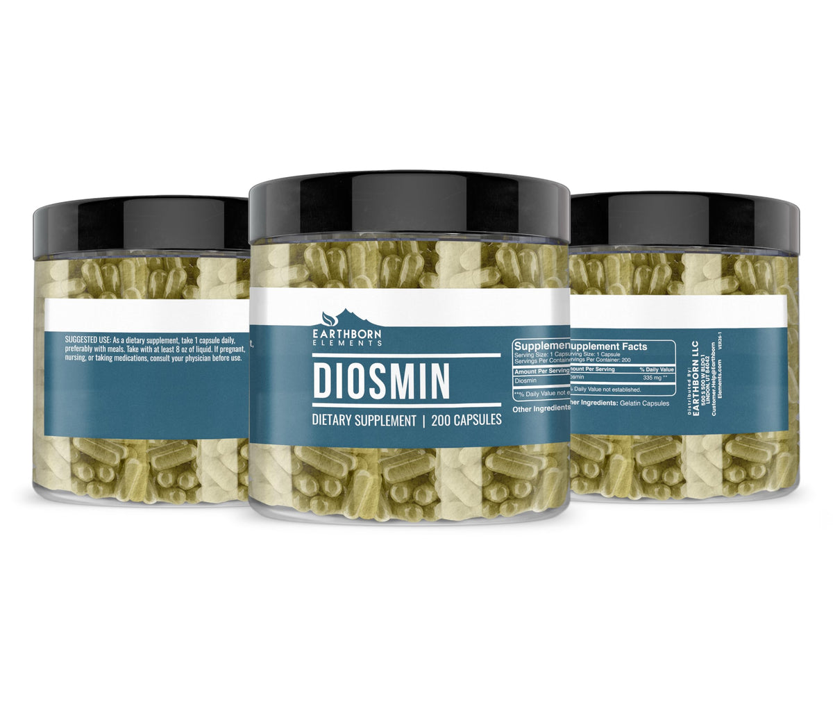 Earthborn Elements Diosmin - 200 Capsules - image 4