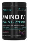PEScience Amino IV BCAA & EAA Powder, Black Cherry - 30 Servings