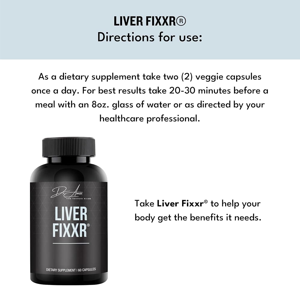Fixxr Liver by Dr. Amie Liver Support Supplement - 60 Capsules - image 5