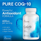 Infusions Maximum Strength Pure CoQ10 600mg - 200 Capsules High
