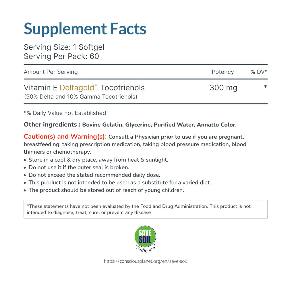 WELLNESS EXTRACT E Annatto Tocotrienols Deltagold Vitamin E