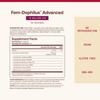 Jarrow Formulas Fem-Dophilus Advanced Vaginal & Digestive Probiotics