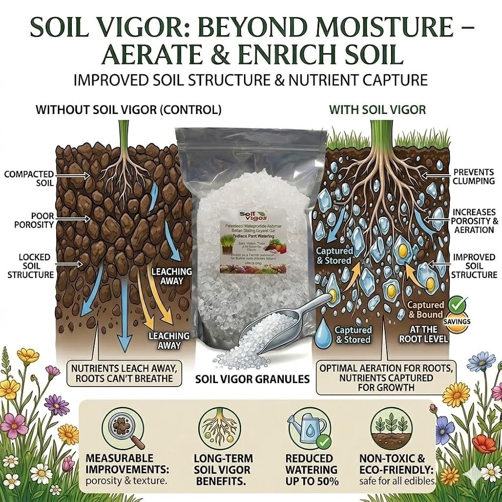 Soil Vigor Water Storing Crystals Soil Amendment - 20 LB - image 3