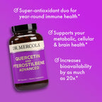 Dr. Mercola Quercetin & Pterostilbene Advanced, 500 mg