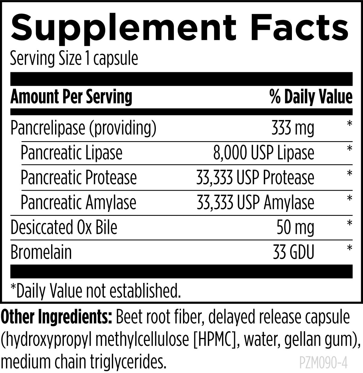 Designs for Health Pancreatic Enzymes Complex - 90 Capsules - image 3