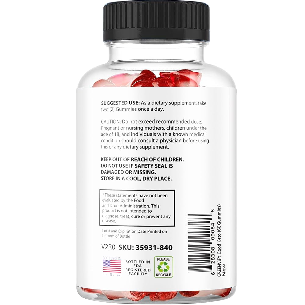 GREENVIFY Good Keto ACV Gummies - 60 Count - image 3