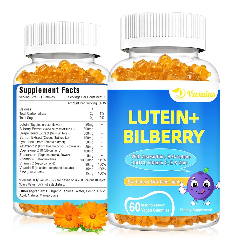 VZOXAINS Sugar Free Lutein Zeaxanthin Gummies