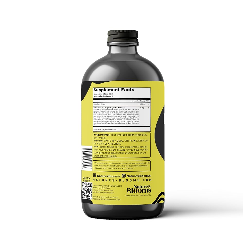 Nature's Blooms Soursop & Black Seed Bitters Bundle - 2 x 16 oz - image 5