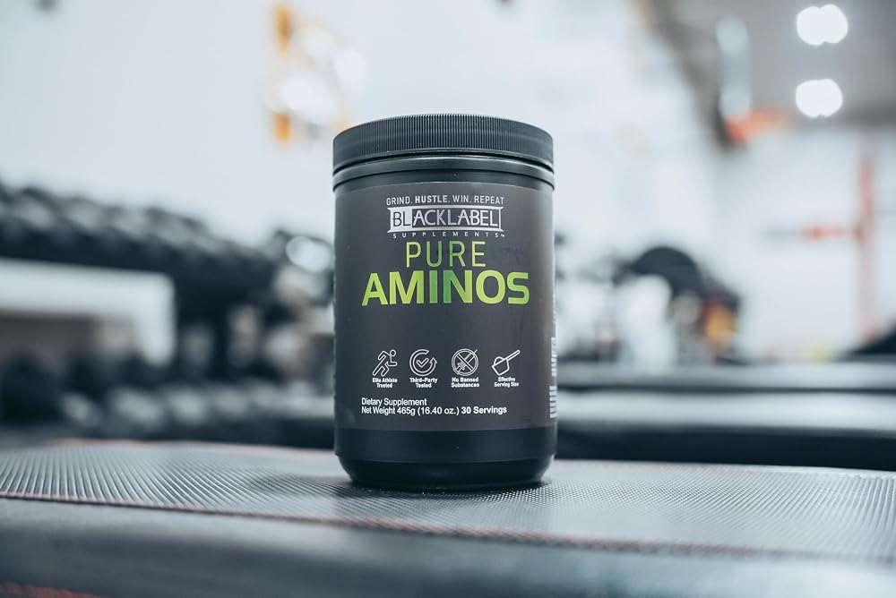 BLACKLABEL Supplements Pure AMINOS Essential Amino Acids - 30 Servings - image 3