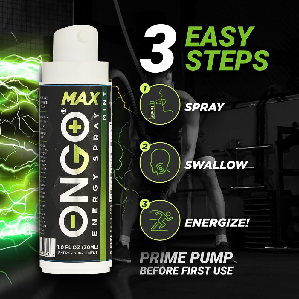 ONGO Energy Natural Caffeine Spray 100mg - 15 Servings - image 8