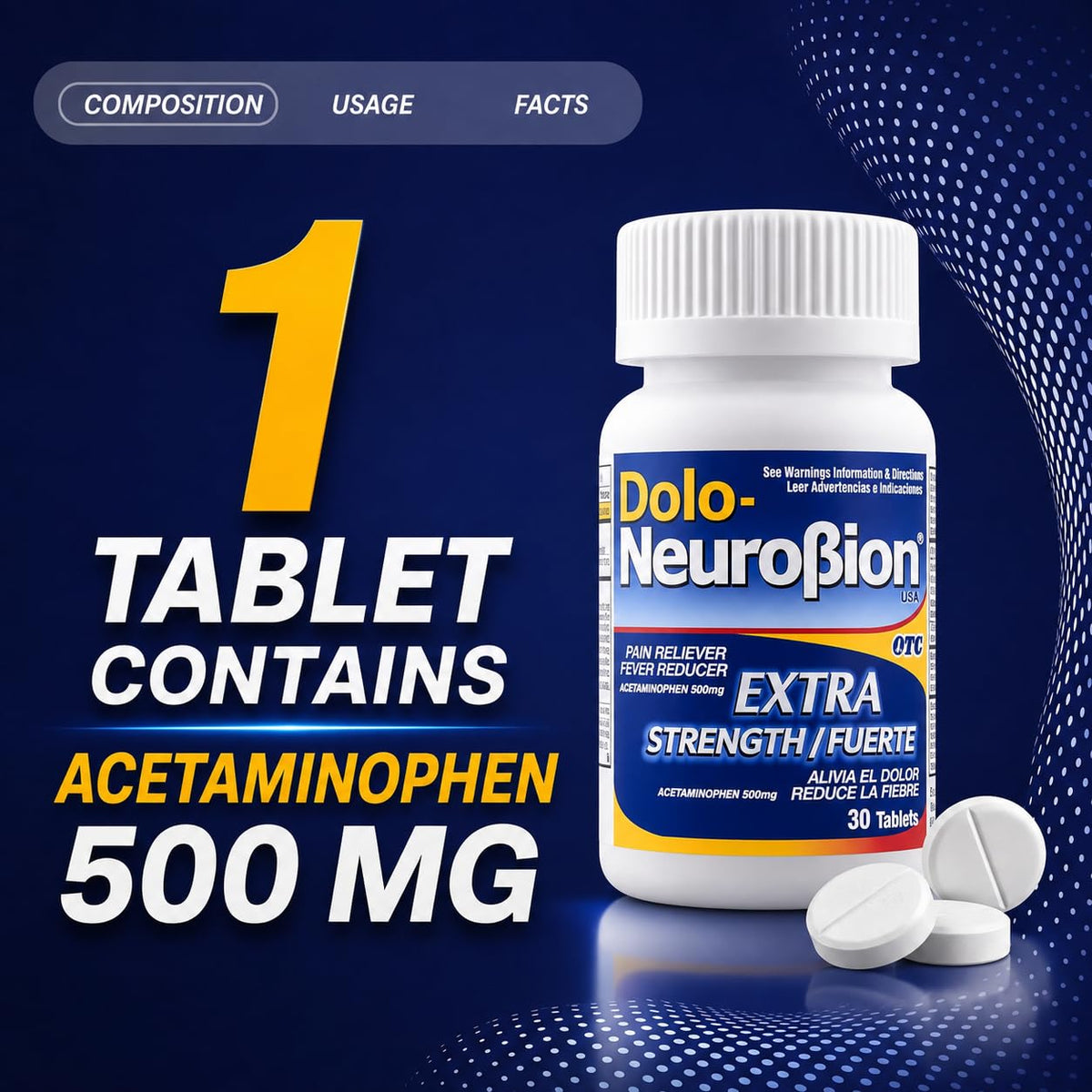 Neurobion Dolo B Complex Tablets - 30 Tablets - image 3